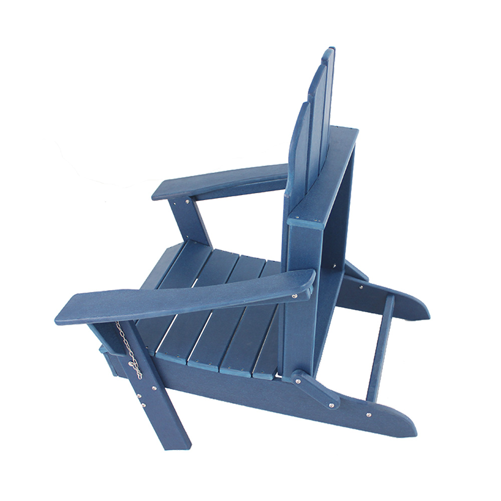  ADM009 Rustic Foldable Adirondack Chair - Outdoor HDPE Folding Chair