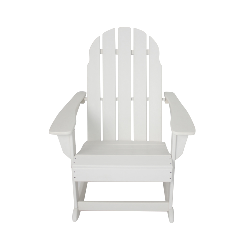  ADM011 White Patio Leisure Rocking Chair - Outdoor Adirondack Chair