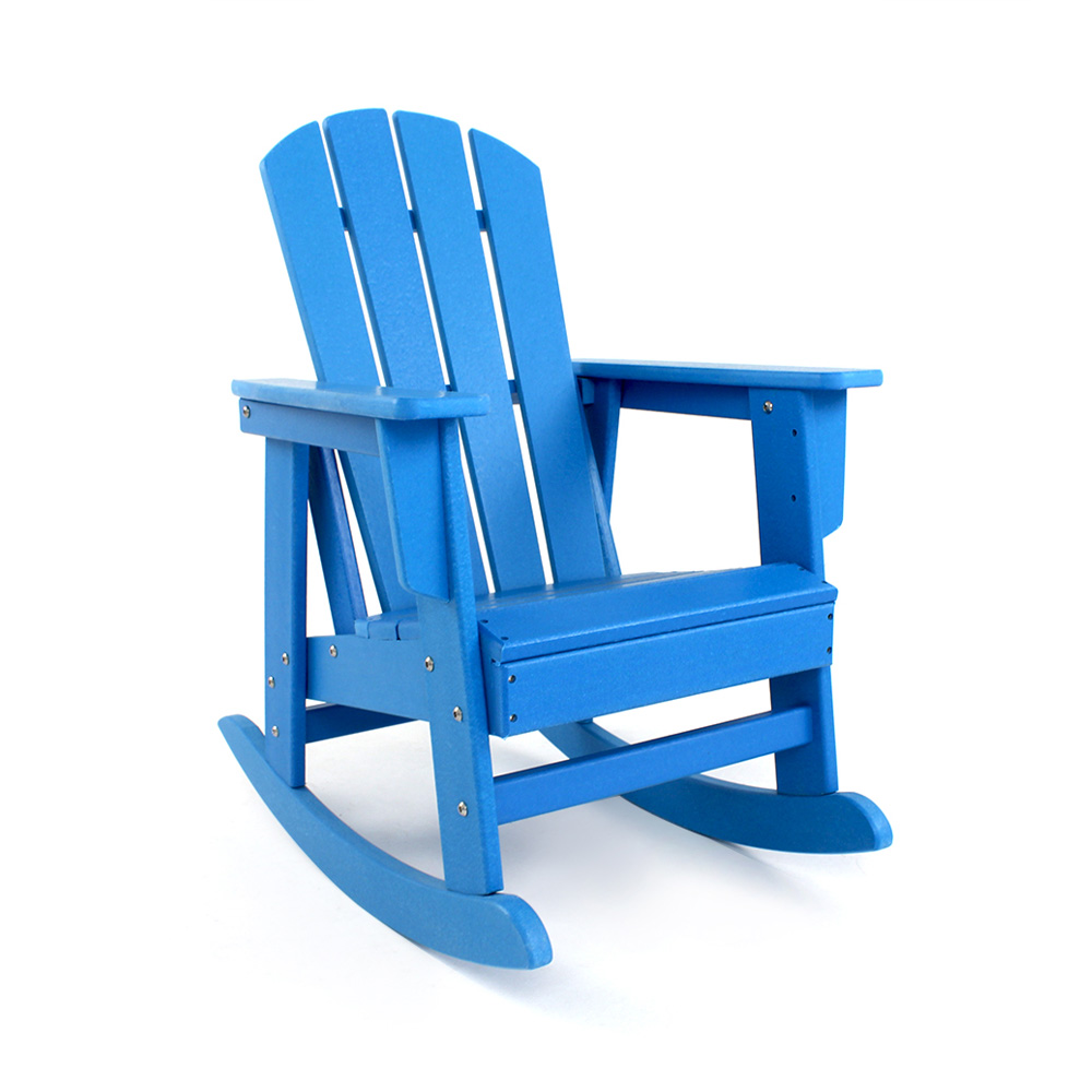 CCM001 Adirondack Rocking Chair with Wide Armrest Without Formaldehyde For Children In Patio Garden no paint