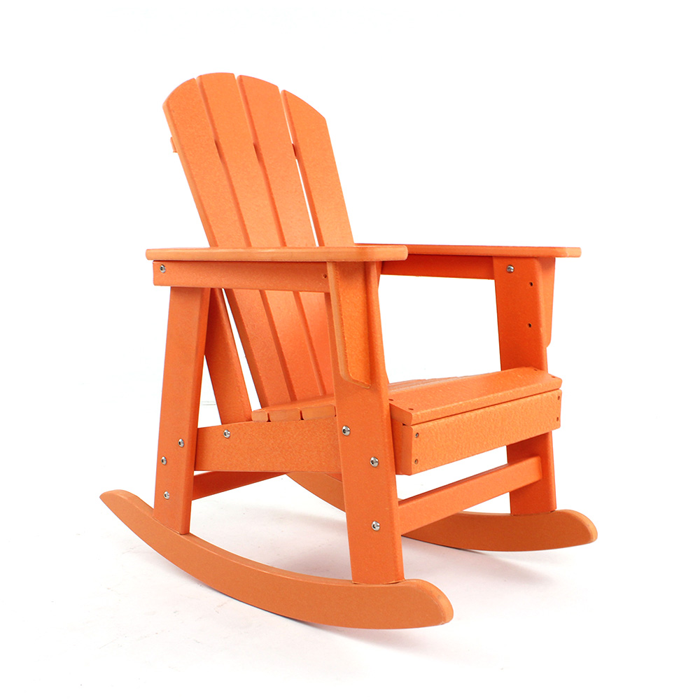 CCM001 Adirondack Rocking Chair with Wide Armrest Without Formaldehyde For Children In Patio Garden no paint