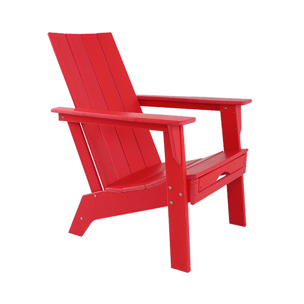 ADM005 Rustic Patio Adirondack Chair - HDPE Beach Minimalist Lounge Chair