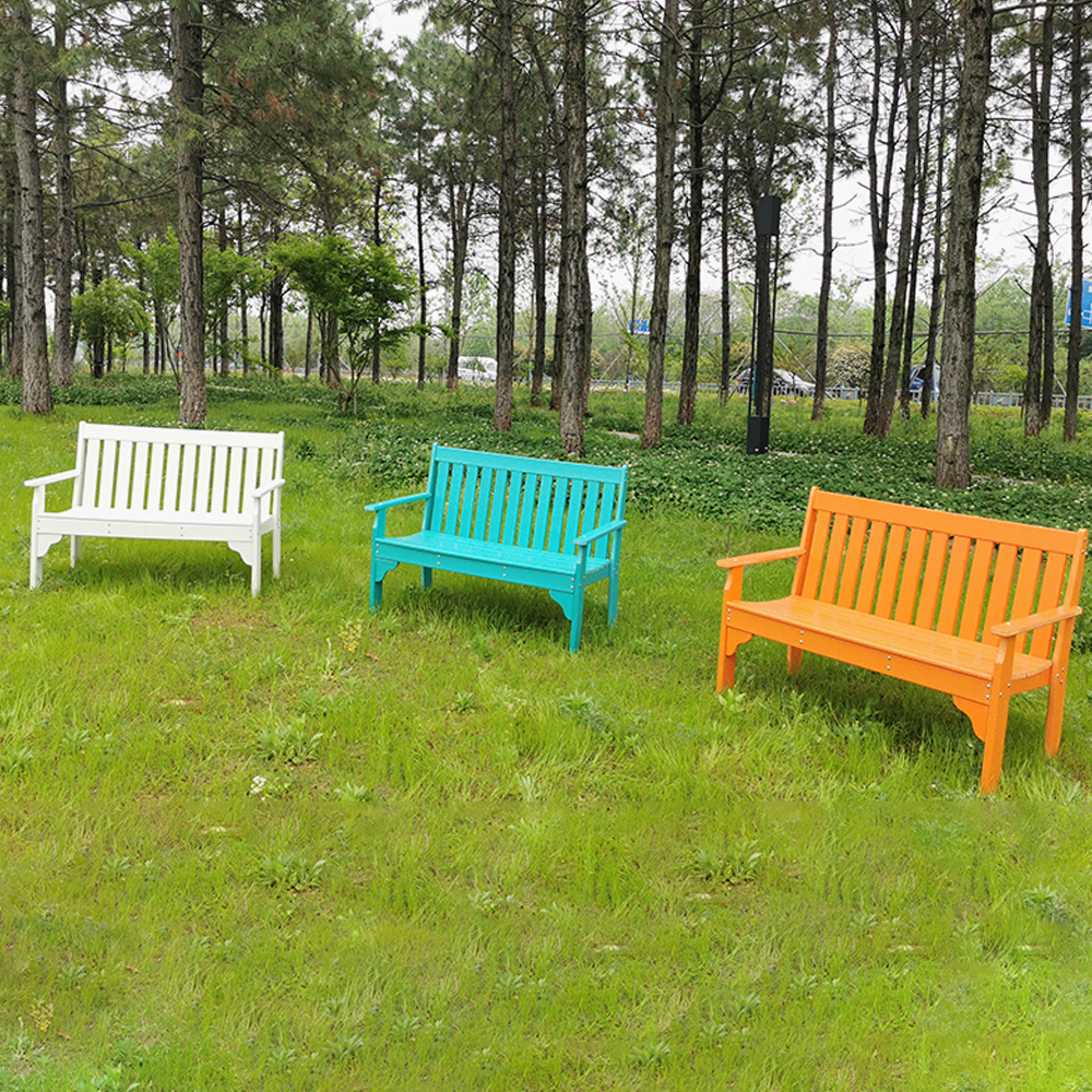 Fade-Resistant HDPE Garden Bench Chair