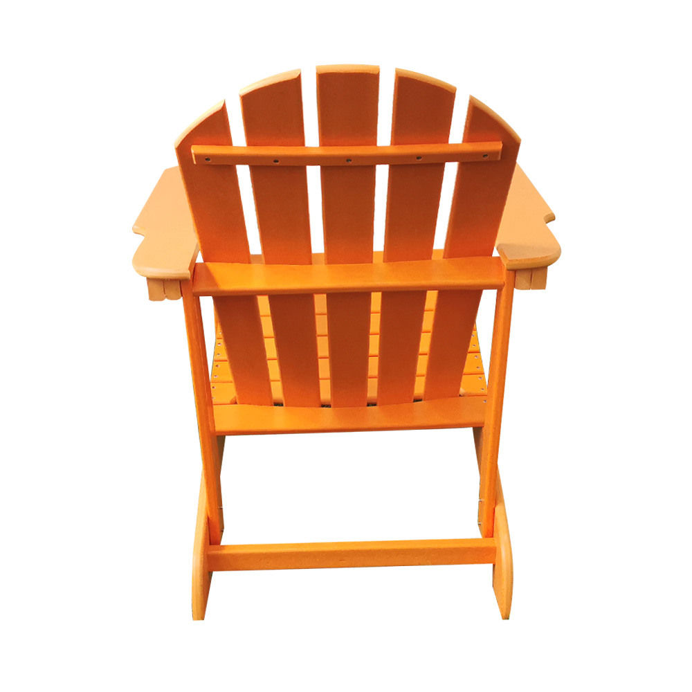 ADM003 White Orange Adirondack Beach Chair - Outdoor Furniture HDPE Chair