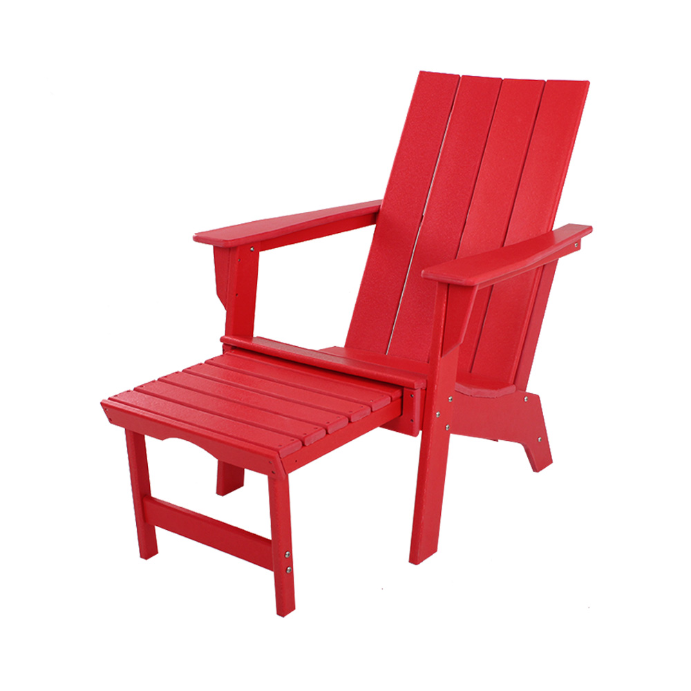 ADM005 Rustic Patio Adirondack Chair - HDPE Beach Minimalist Lounge Chair