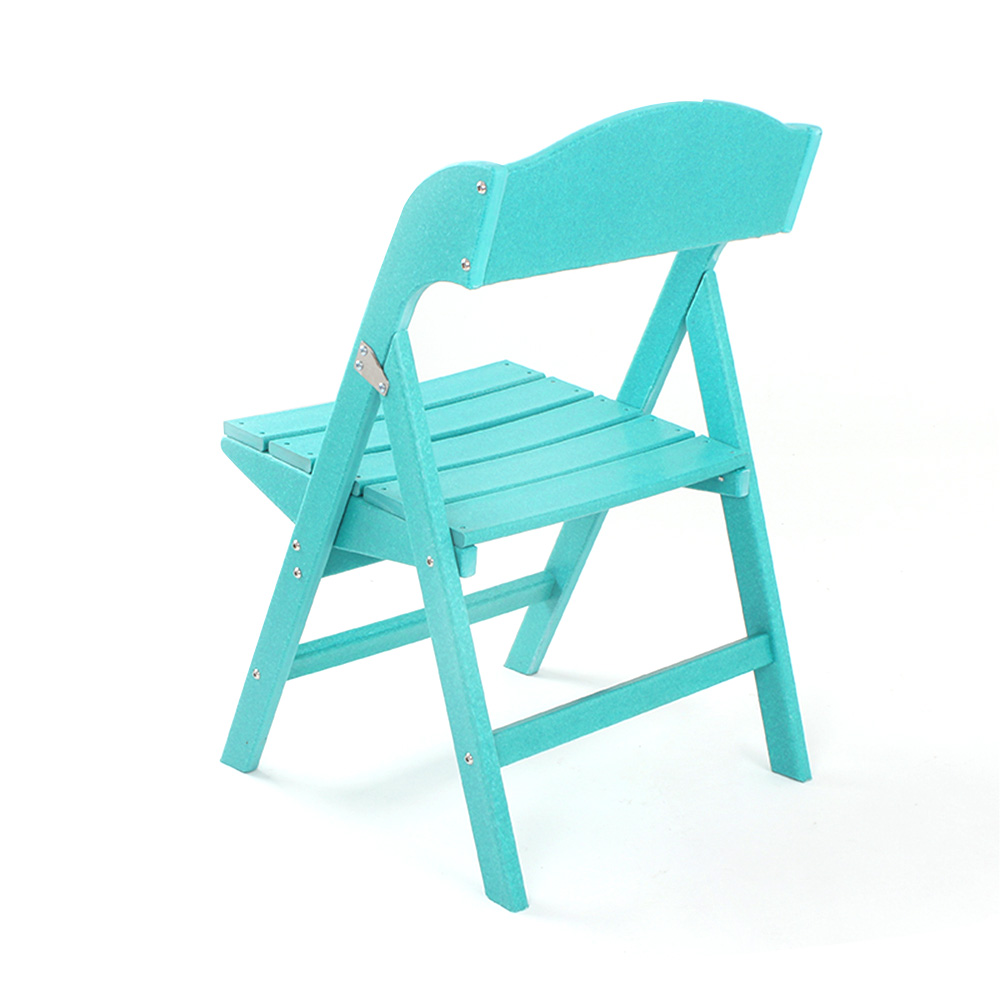 DSM003 HDPE Folding Dining Chair Morden Outdoor Furniture Design More Durable Weather Resistant
