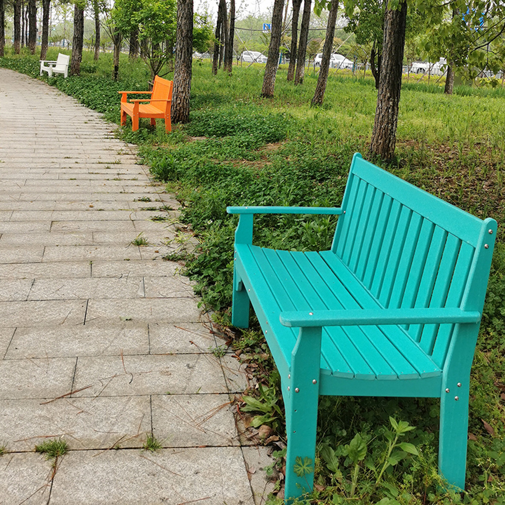 Fade-Resistant HDPE Garden Bench Chair
