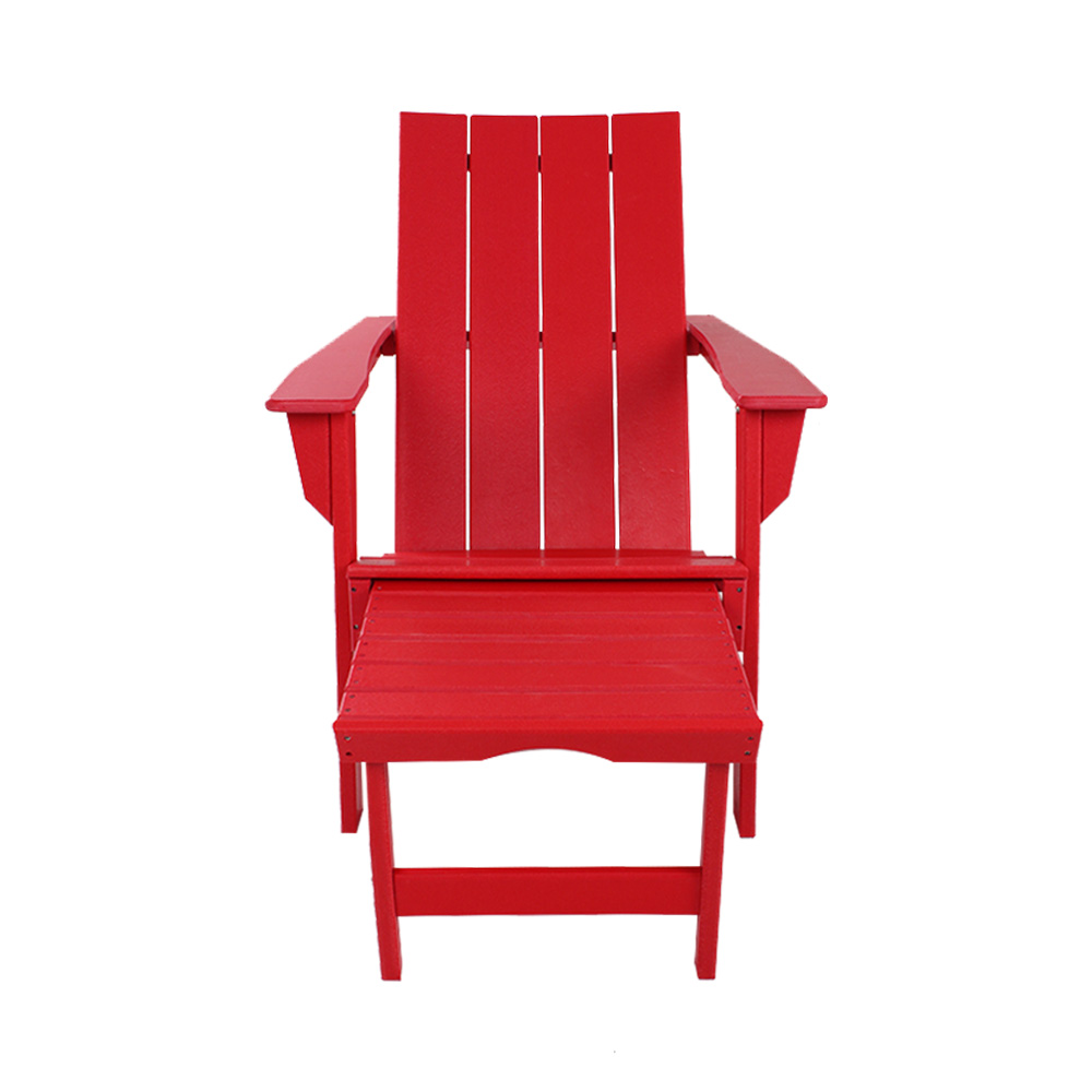 ADM005 Rustic Patio Adirondack Chair - HDPE Beach Minimalist Lounge Chair