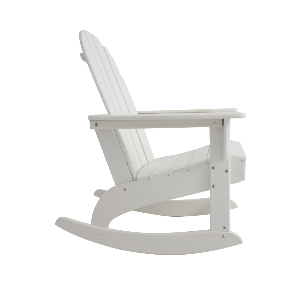  ADM011 White Patio Leisure Rocking Chair - Outdoor Adirondack Chair