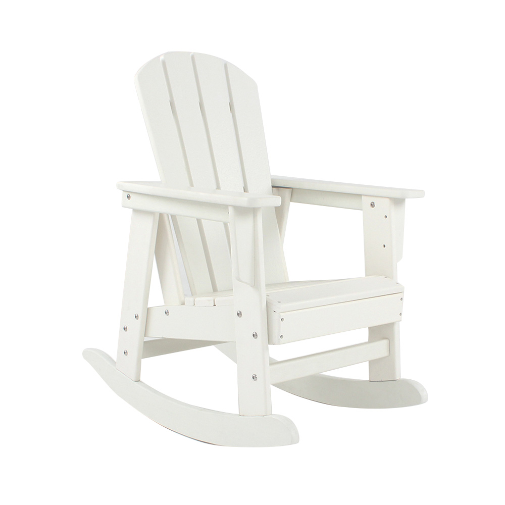 CCM001 Adirondack Rocking Chair with Wide Armrest Without Formaldehyde For Children In Patio Garden no paint