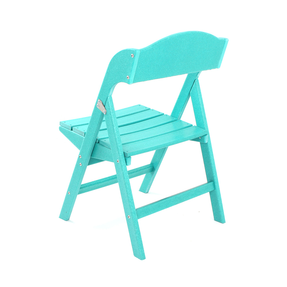 DSM003 HDPE Folding Dining Chair Morden Outdoor Furniture Design More Durable Weather Resistant