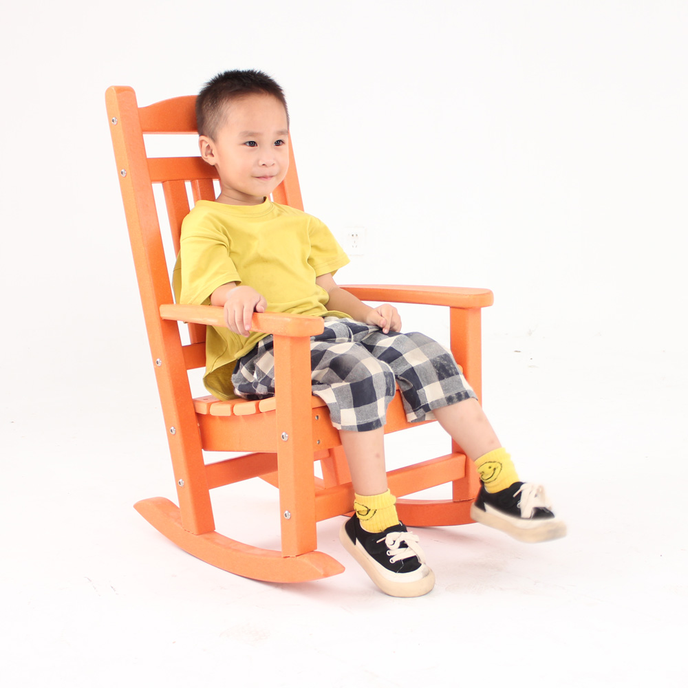CCM002 Adirondack Rocking Chairs HDPE Children Rock chair Sturdy Outdoor Interesting design  for Garden 