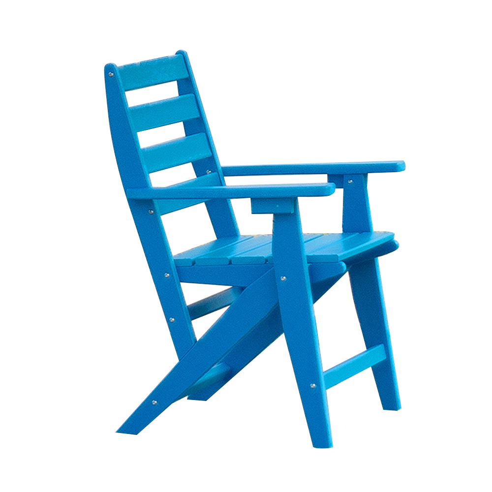 Dining Table Set Four Chairs And A Table Blue/White Outdoor Furniture HDPE Dining Chairs
