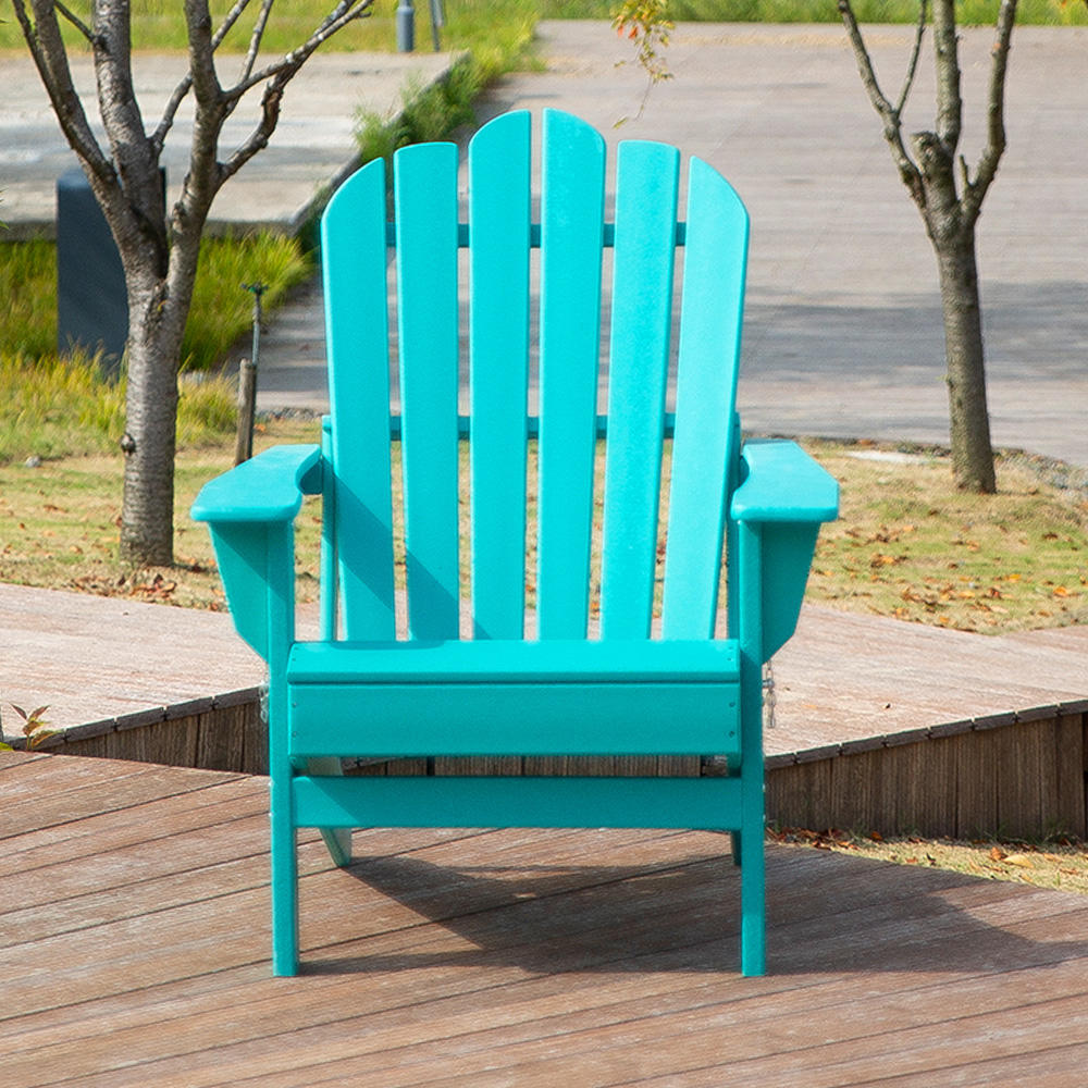 ADM010 Foldable Chair In Aqua Blue - Adirondack Chair Foldable