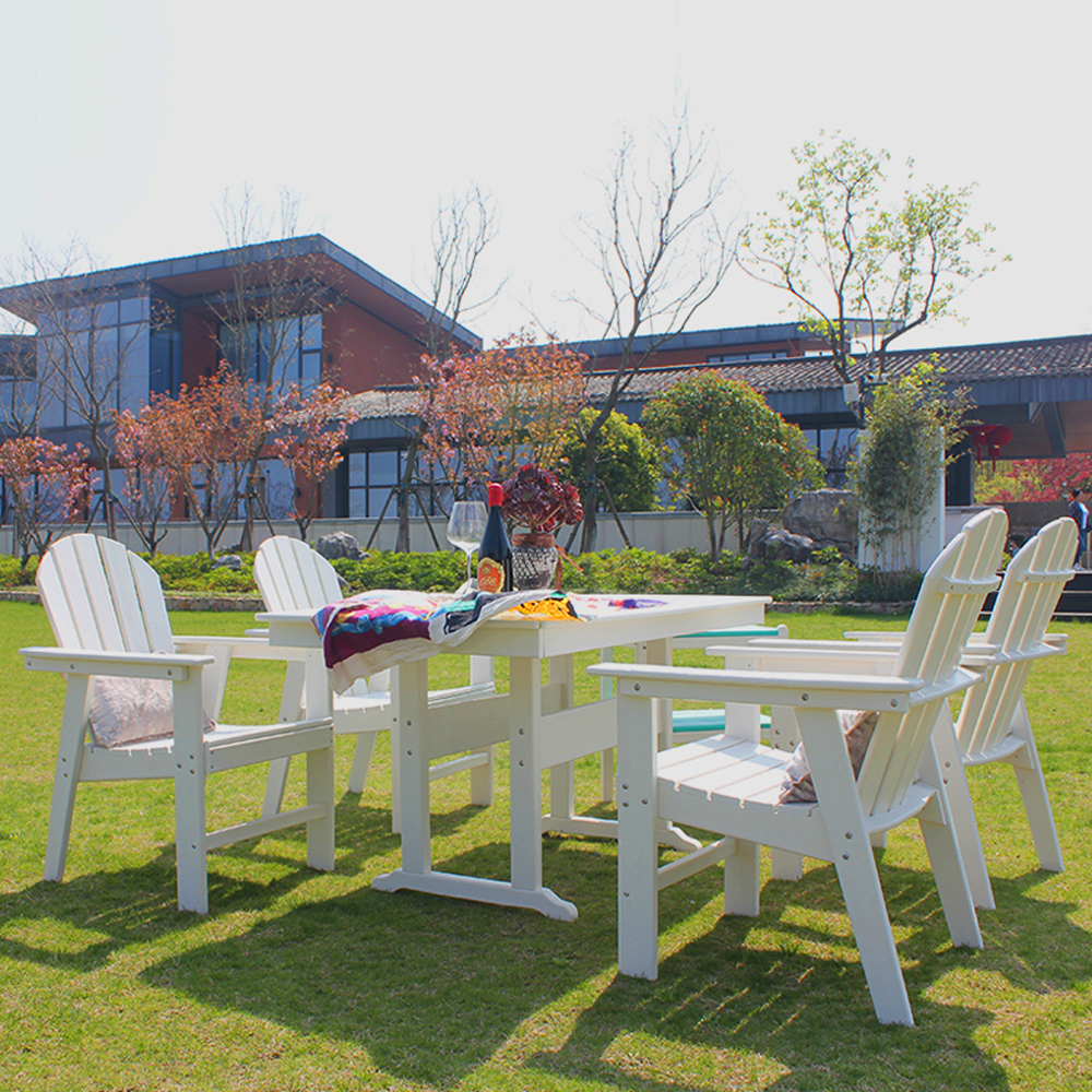 DST001 Waterproof Sunscreen and Moisture-proof HDPE Dining Set