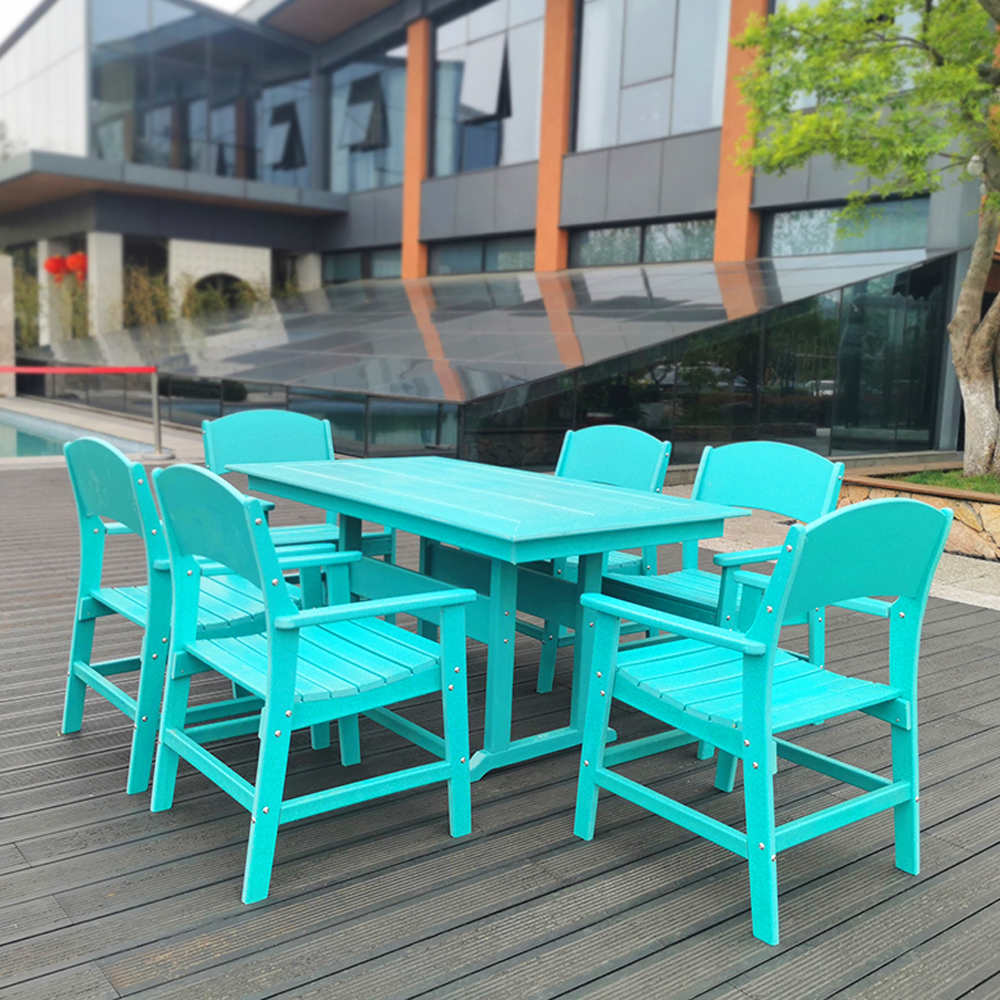 Formaldehyde-free HDPE Dining Set