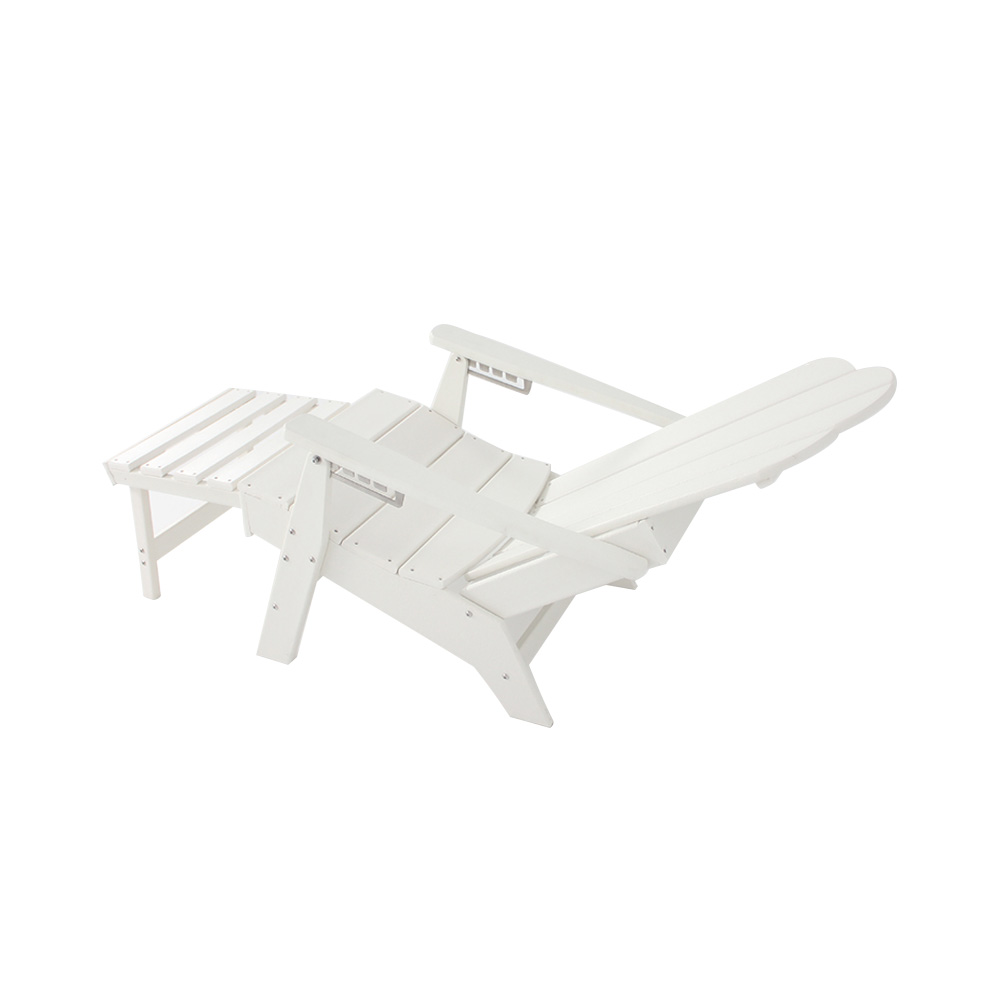 ADM006 Beach Leisure HDPE Adirondack Chair-Pull-out Seat Outdoor Recliner