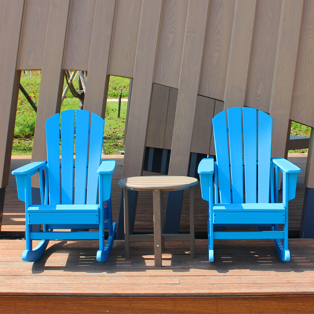 Blue Set Combination Outdoor Kids Adirondack Chair