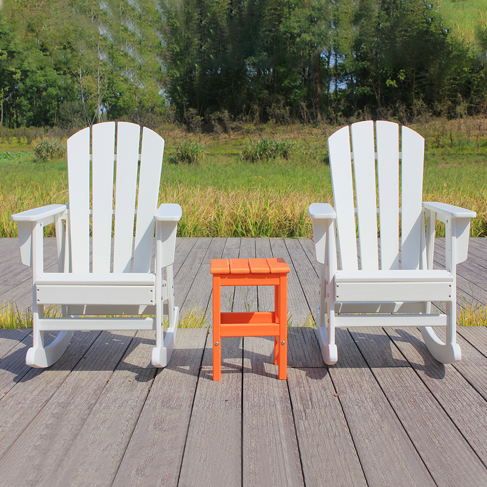 White Set Combination Outdoor Kids Adirondack Chair