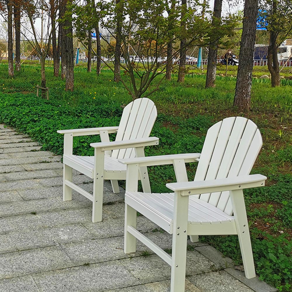 DSM001 New Design White Color Low Maintenance HDPE Outdoor Dining Chairs