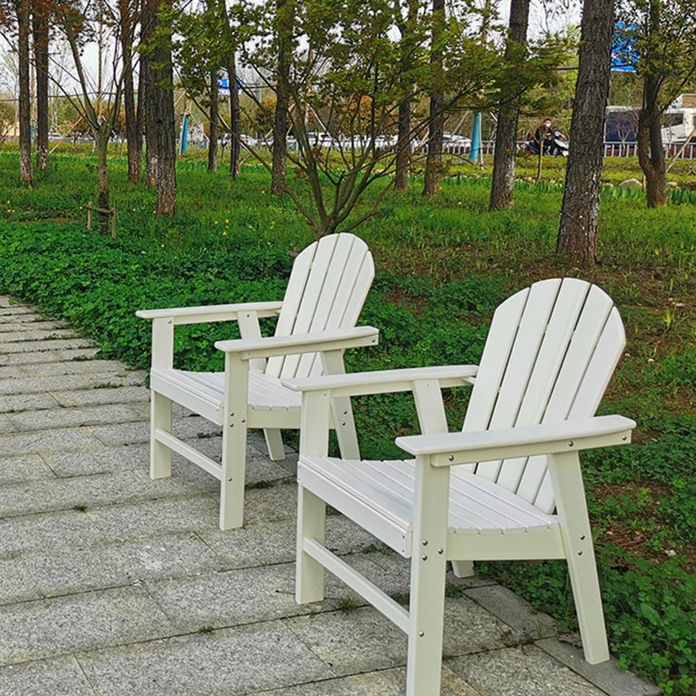 DSM001 HDPE Outdoor Dining Chairs White color Low Maintenance New Design