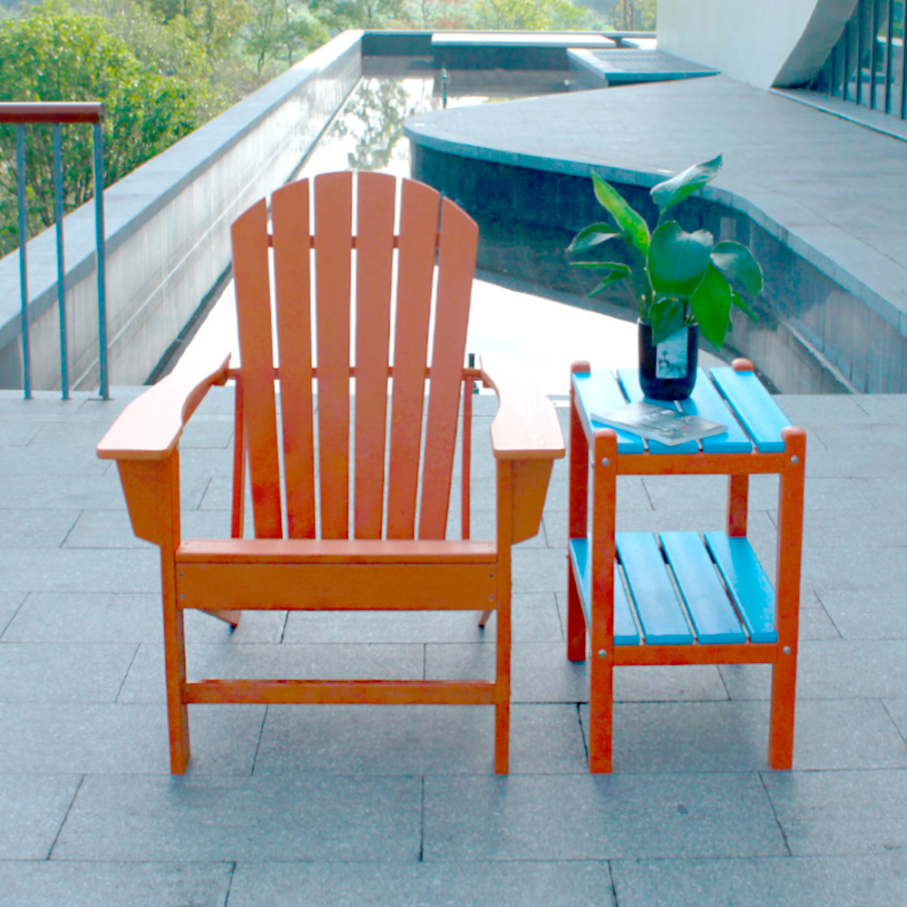 ADS202 Easy Maintenance Weatherproof HDPE Adirondack Chair