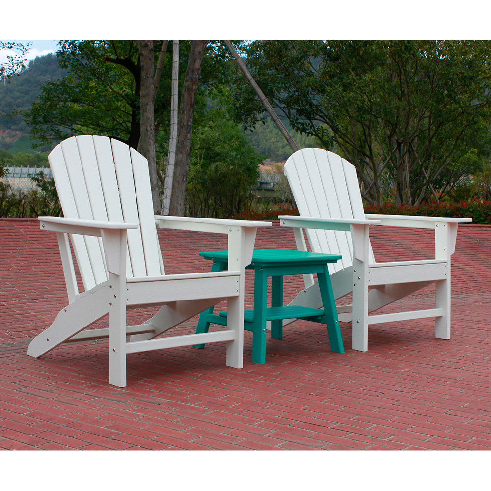 ADS301 HDPE Adirondack Furniture 2 Chairs, 1 Side Table